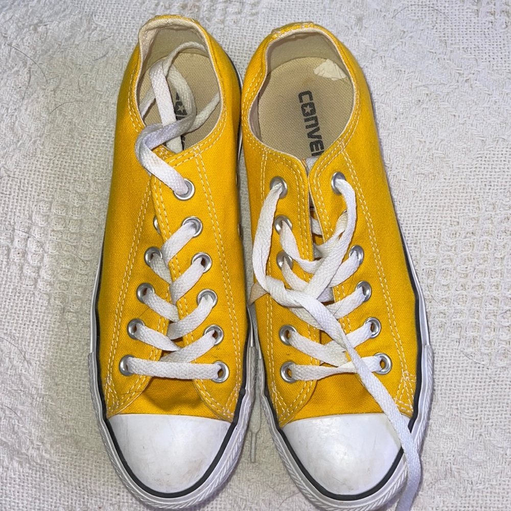 Yellow Converse All Star Low Top